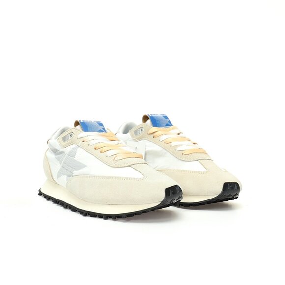 Cream & White & Gray Mens Marathon Running Sneakers By Golden Goose - Picture 1 of 8
